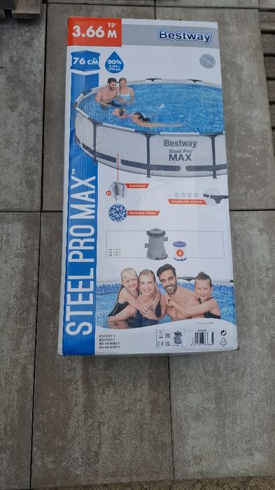Basen bestway Steel Pro Max 3.66m jak NOWY