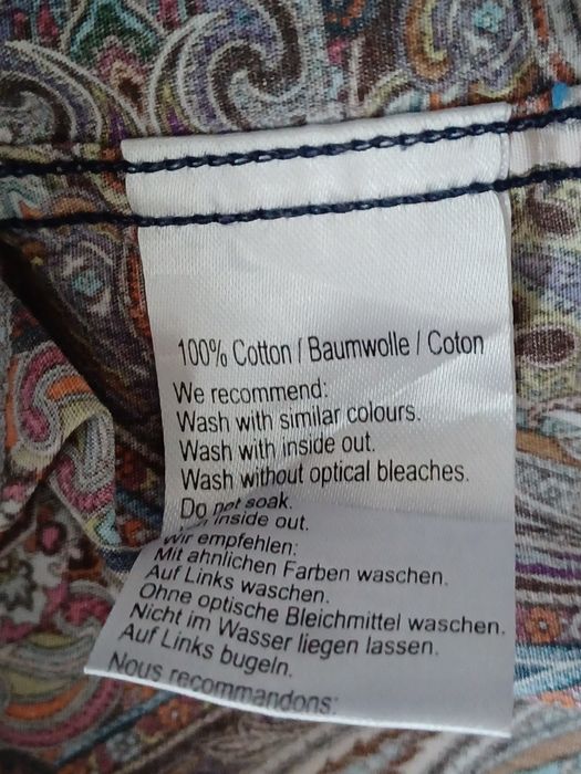 Bawełniana koszula męska boho Xl wielokolorowa Sand