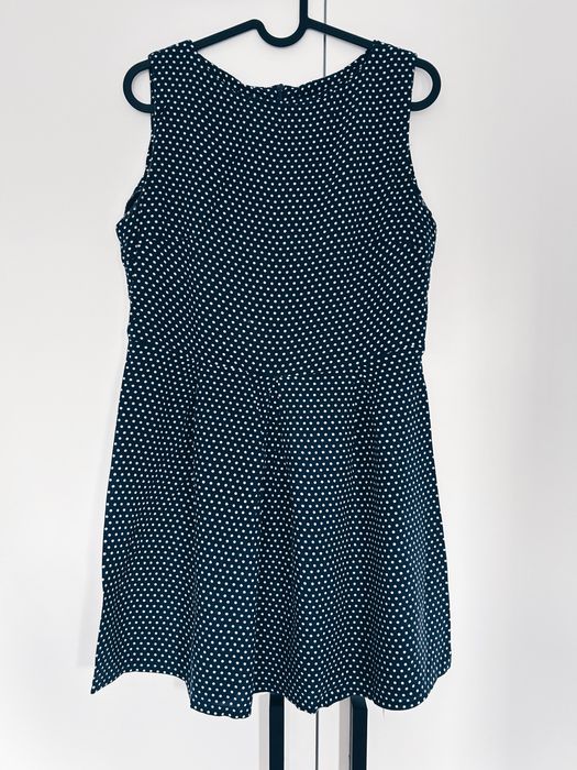 Sukienka granatowa w groszki Armani Exchange L