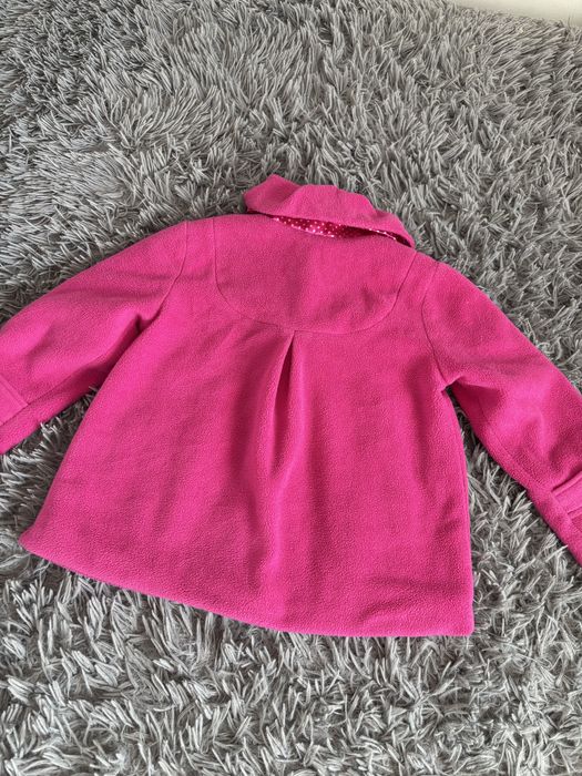 różowy płaszczyk dla dziewczynki - rozmiar 98 cm