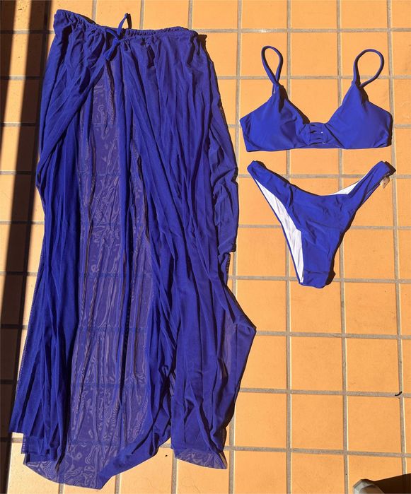 Conjunto 3 peças de praia novas