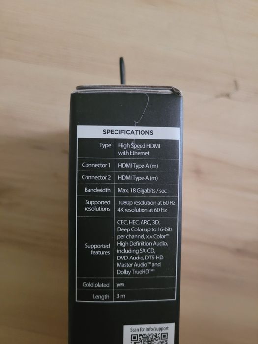 Kabel Hdmi 3m nowy szybki