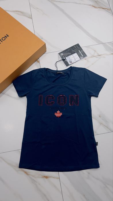 Icon dsquared koszulka cyrkonie m