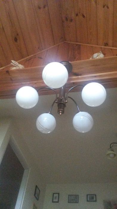 żyrandol pięcioramienny