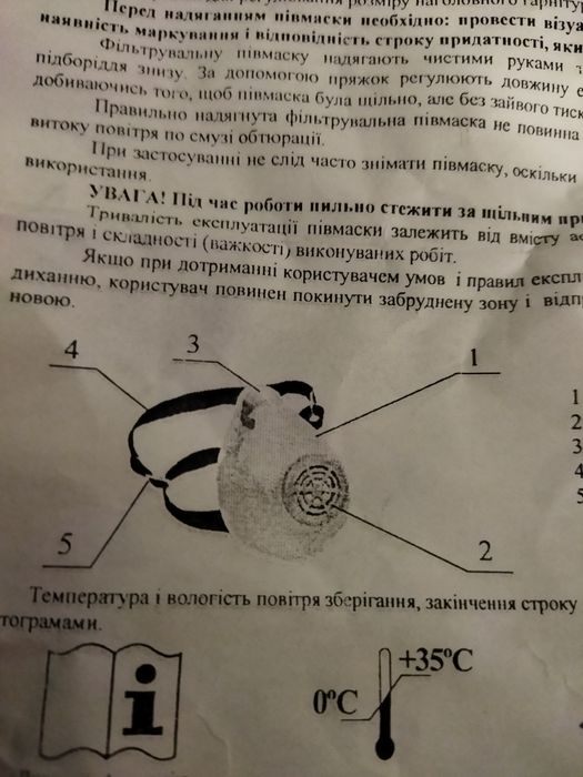 Продам маска- респіратор " Акація"