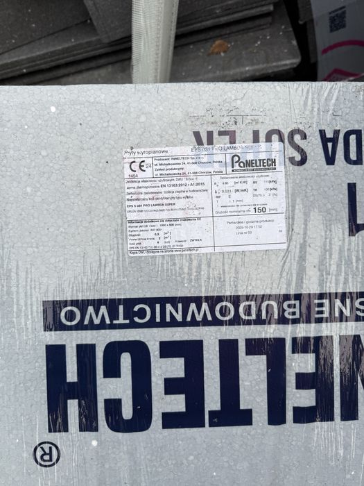 Styropian Grafitowy 15cm lamba 0,31,  18m2 , Kraków