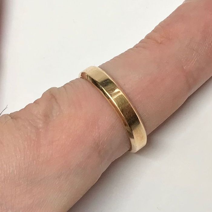 Złota OBRĄCZKA ślubna DAMSKA 14K klasyczna r. 17