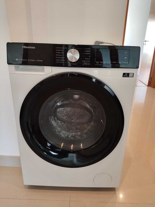 Máquina de lavar e secar Hisense WD3S1043BW3 10.5kg/6kg 1400RPM