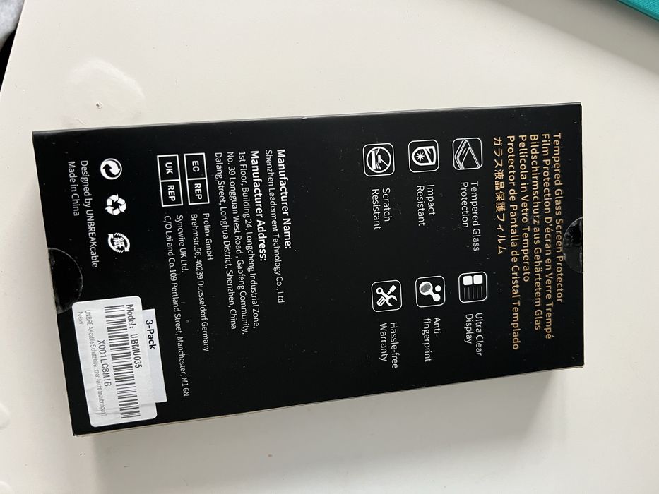 Szkło hartowane UNBREAKCable do Apple iPhone XR 3 sztuki