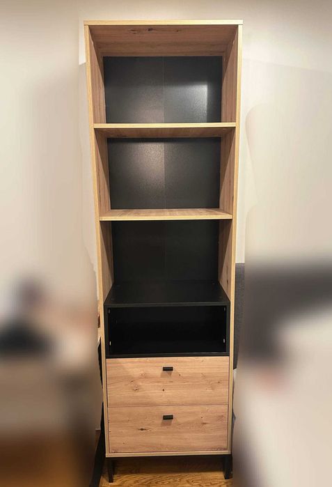 Regał Loft z szufladami i półkami
