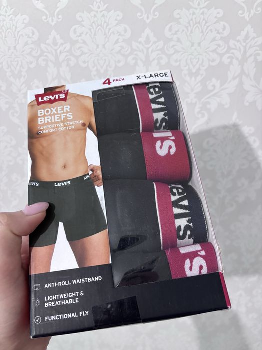 Levi’s чоловічі труси Boxer Briefs 4 pack