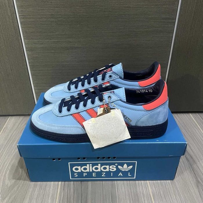 Кросівки Adidas x C.P. Company GT Manchester (41-44) / Адідас Сіпі Компані сині зашмеві / Spezial кеди