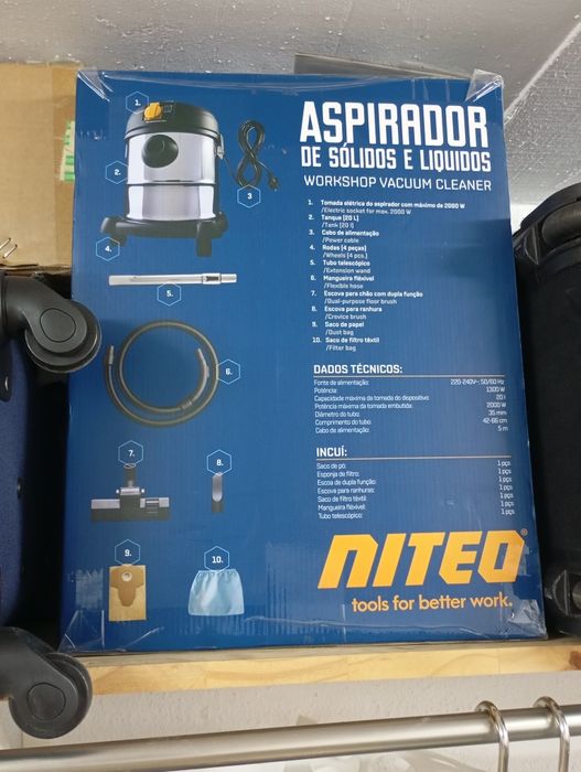 Aspirador Industrial de Sólidos e Líquidos