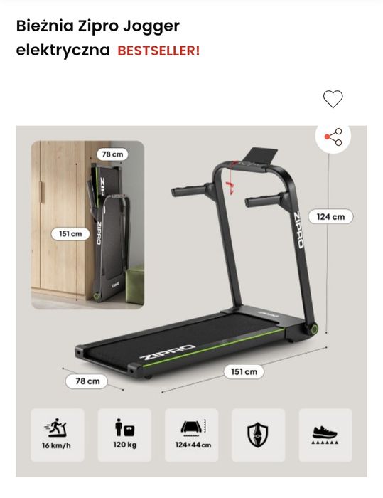 Bieżnia zipro jogger