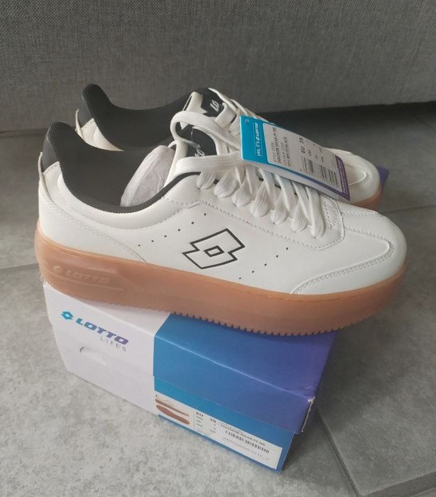 Lotto Iskar PF RB – nowe damskie sneakersy na platformie r. 39  okazja