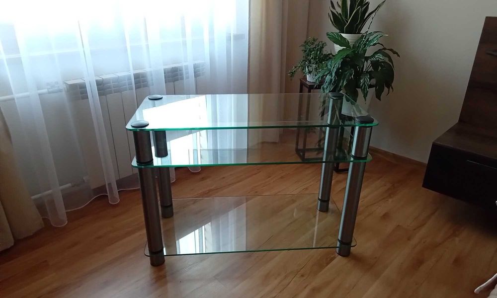Szklany stolik kawowy lub rtv 62x90x42