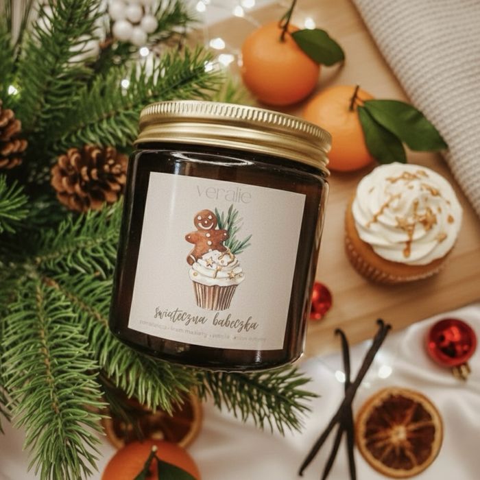 Swieczka sojowa 120 ml (świąteczne zapachy)