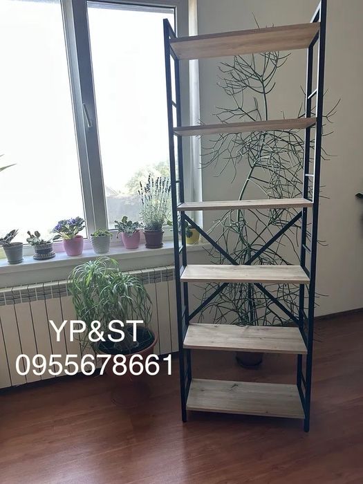 Стелаж лофт стілаж металевий 180/60/24