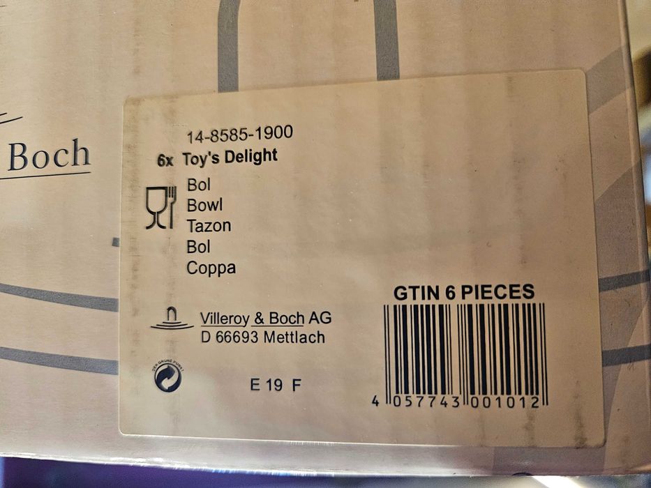 Villeroy & Boch Toy's Delight Miska, 550 ml, 4szt.