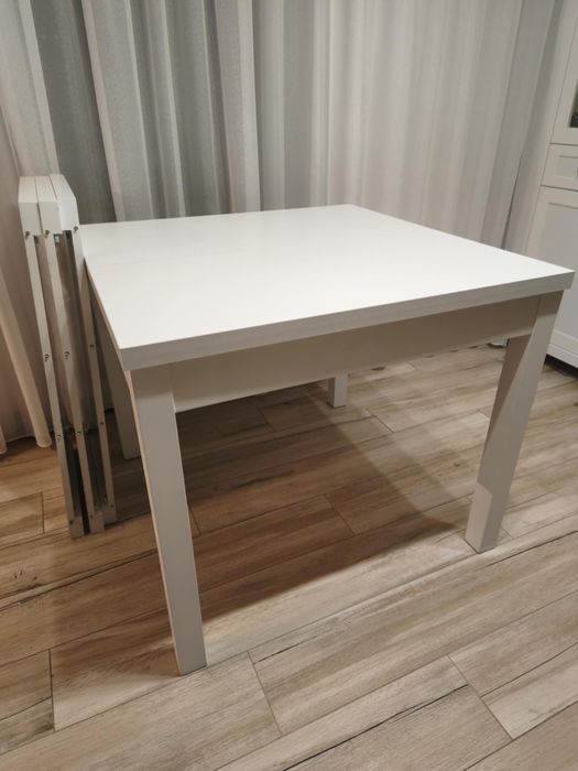 Stół rozkładany biały 90/90-225