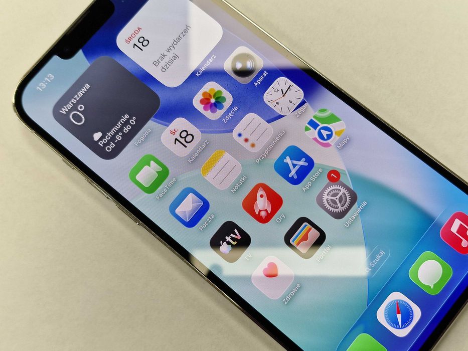Iphone 13 PRO MAX 256GB/ Silver/ 75%/ Grade A- + ładowarka
