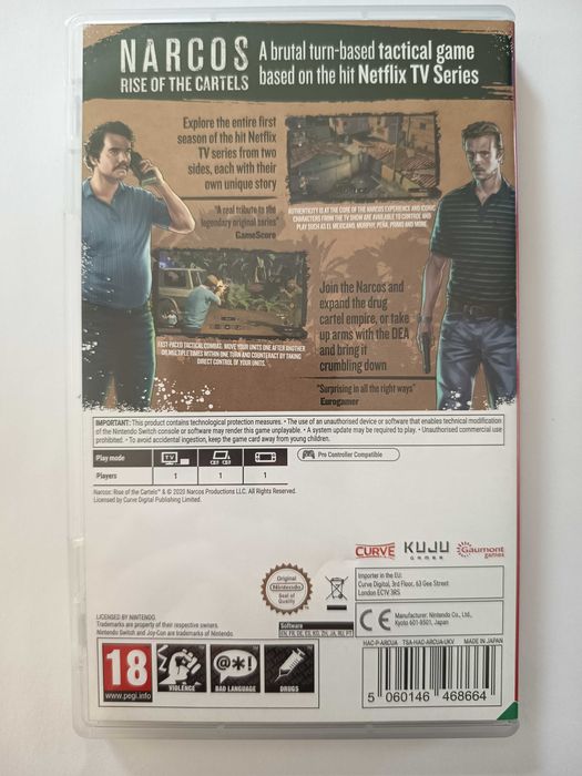Narcos Rise of the Cartels Nintendo Switch angielska uzywana