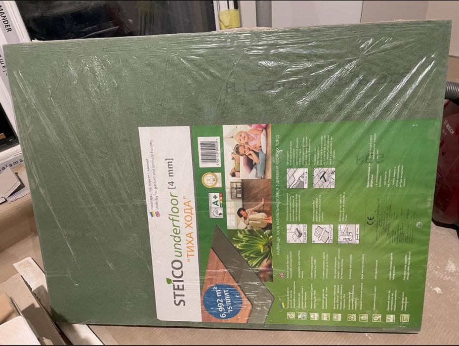 Kreisel T04 104 та підкладка під ламінат ,,тиха хода,, 4 мм