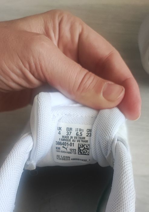Puma білі кеди, р.36 / 23 см, стан нових