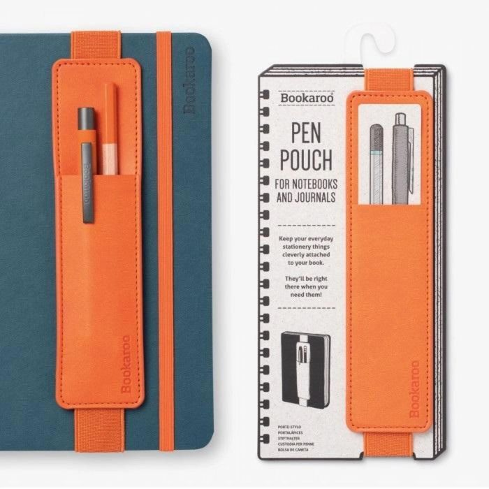 Bookaroo Pen Pouch uchwyt na długopis pomarańczowy oprawa: blister