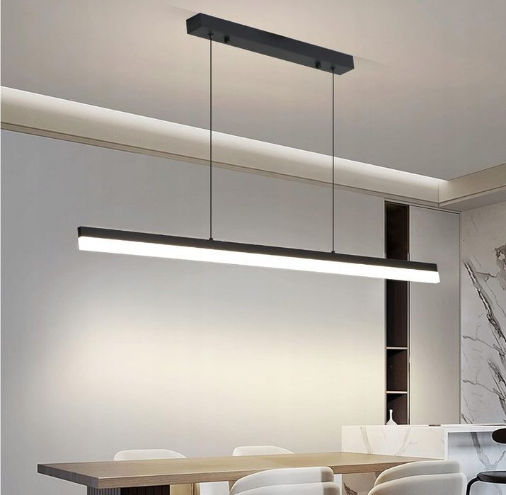 Mikeru 120 Cm Ściemniana, Nowoczesna Lampa Wisząca Led 48W