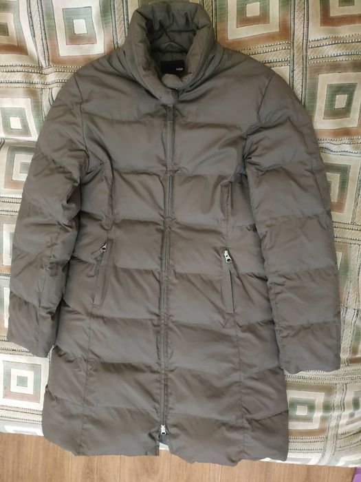 Куртка довга, пальто жіноче зима, осінь, демисезонне H&M, розмір 44-46