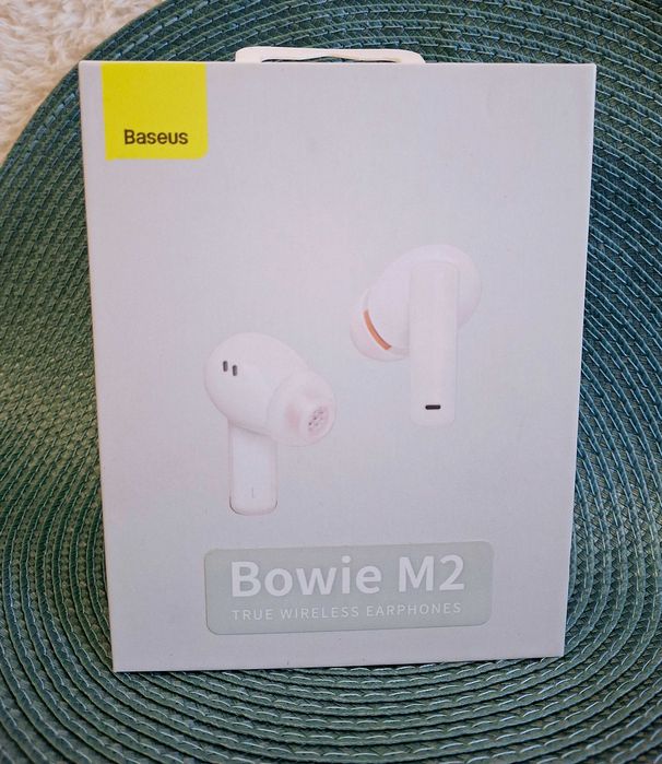 Słuchawki TWS Baseus Bowie M2, ANC białe