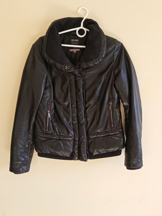 Skórzana pikowana kurtka damska Ochnik S