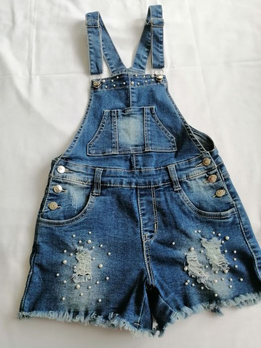 Стильний комбінезон джинсовий (шорти)