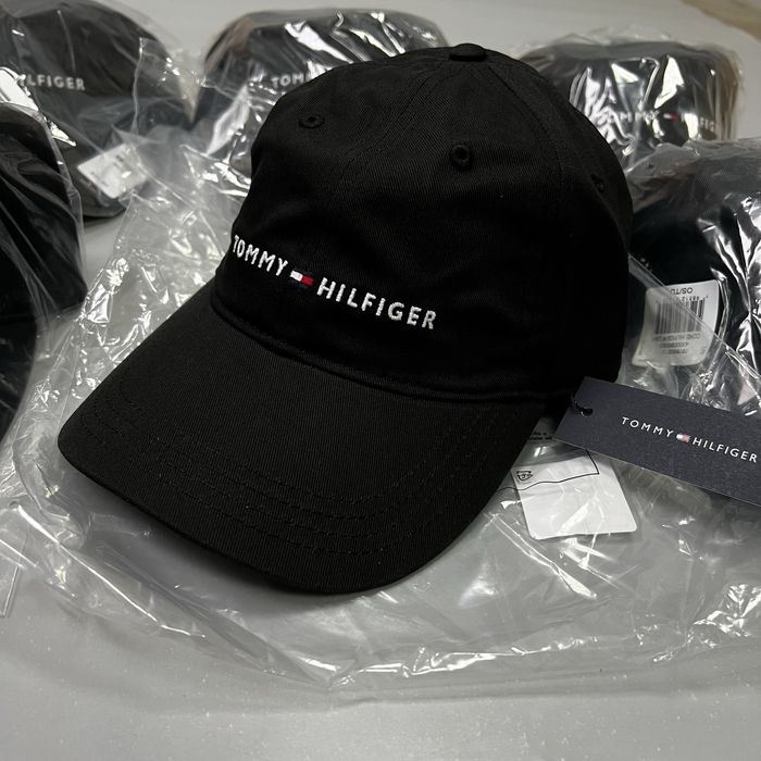 Tommy Hilfiger оригинал кепка новая чёрная на лето лого (NEW)