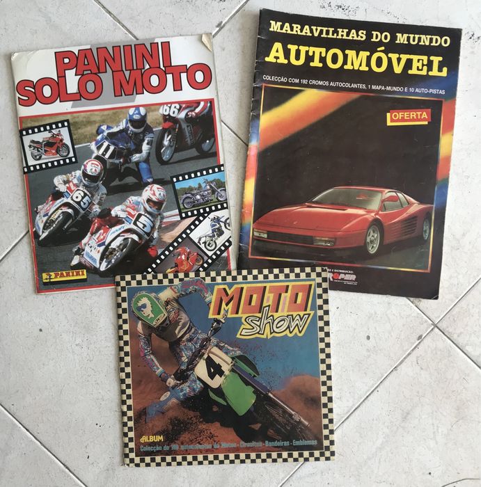 Cadernetas autocolantes antigos anos 80 e 90