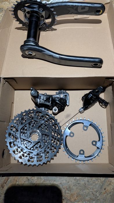Napęd sram XO 11s, przerzutka manetka kaseta blat