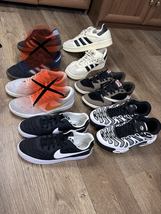 Кросівки Nike, Jordan, Adidas Samba — 4 пари, б/у