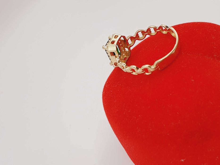 Śliczny złoty pierścionek 585 14K r.12