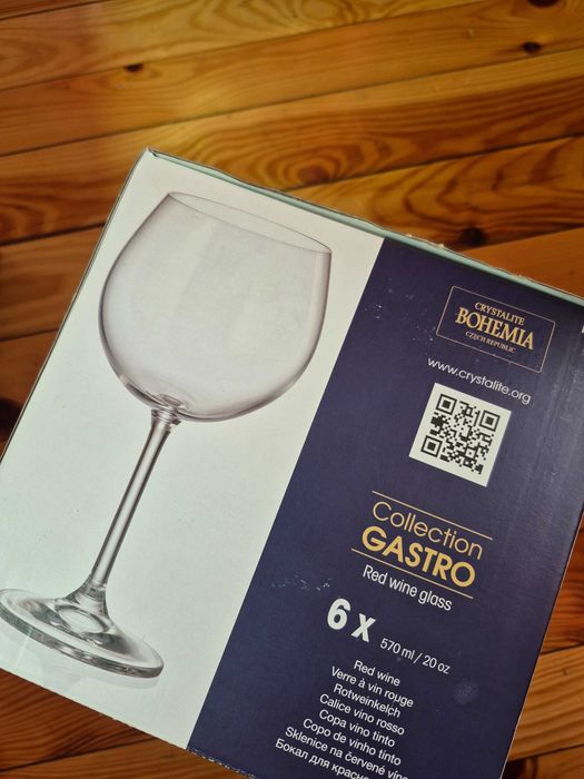 Великі келихи для вина Bohemia GASTRO 5шт. по 570мл.