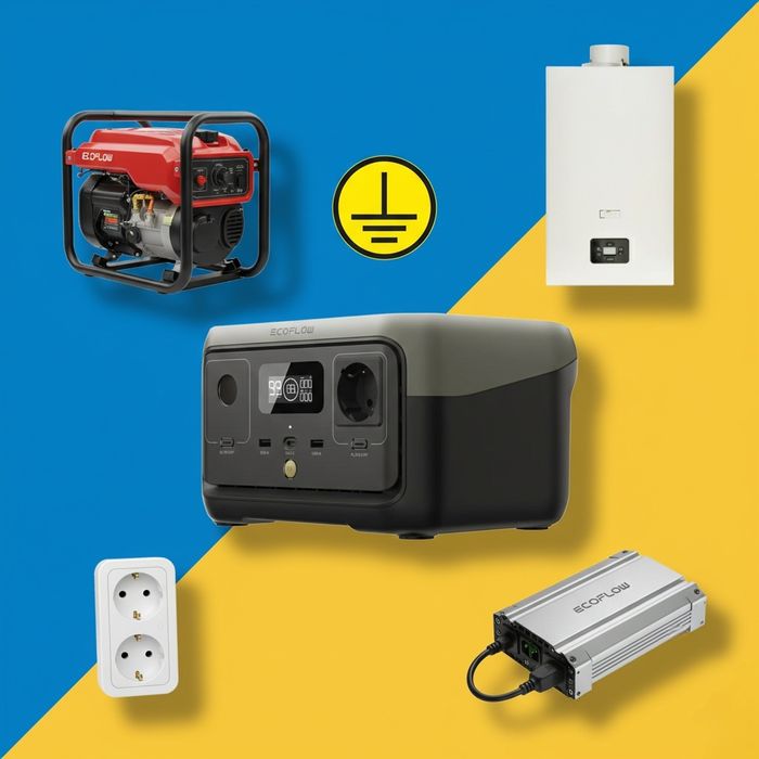 Адаптер для котла, зарядної станції, генератора. Заземлення.