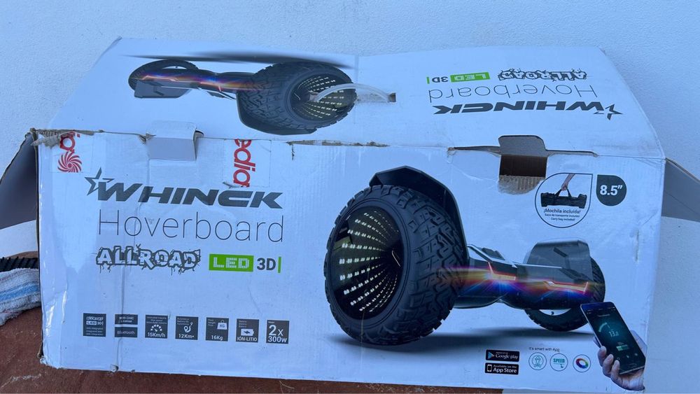 Hoverboard Whinck 8.5” (Necessita Apenas de Bateria Nova)