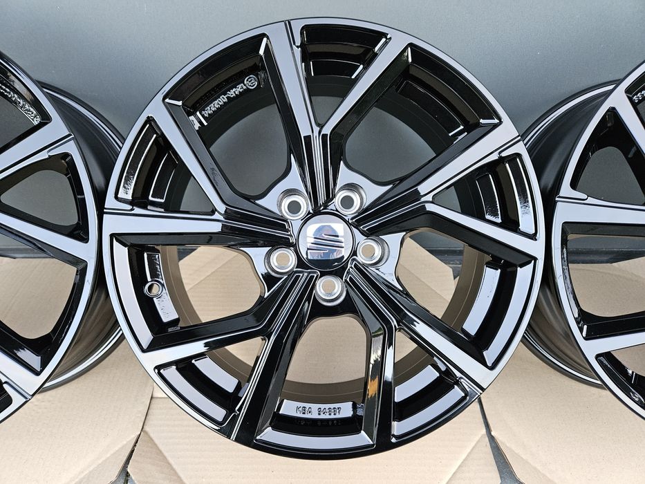 Seat Ateca 17 " Nowe 5x112 Leon Czarne Felgi Alufelgi Homologacja TÜV