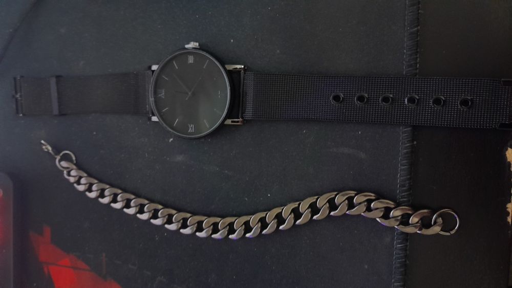 Relogio minimalista + Pulseira.