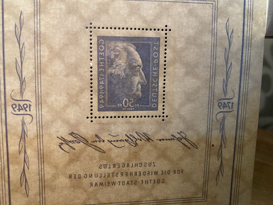 Goethe strefa rosyjska bloczek nowy