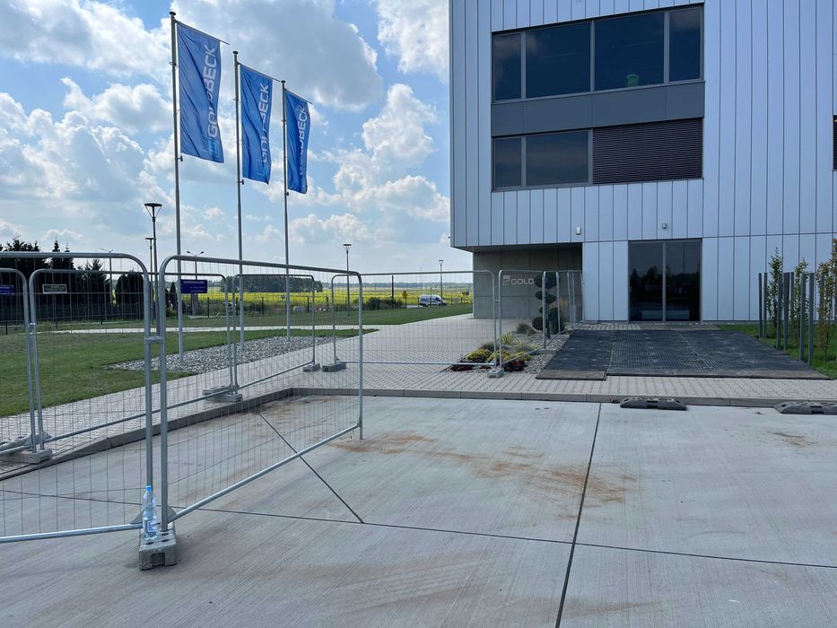 Ogrodzenie Budowlane Tymczasowe Panel Ażur Zaokrąg RaundTop Wzmacniane