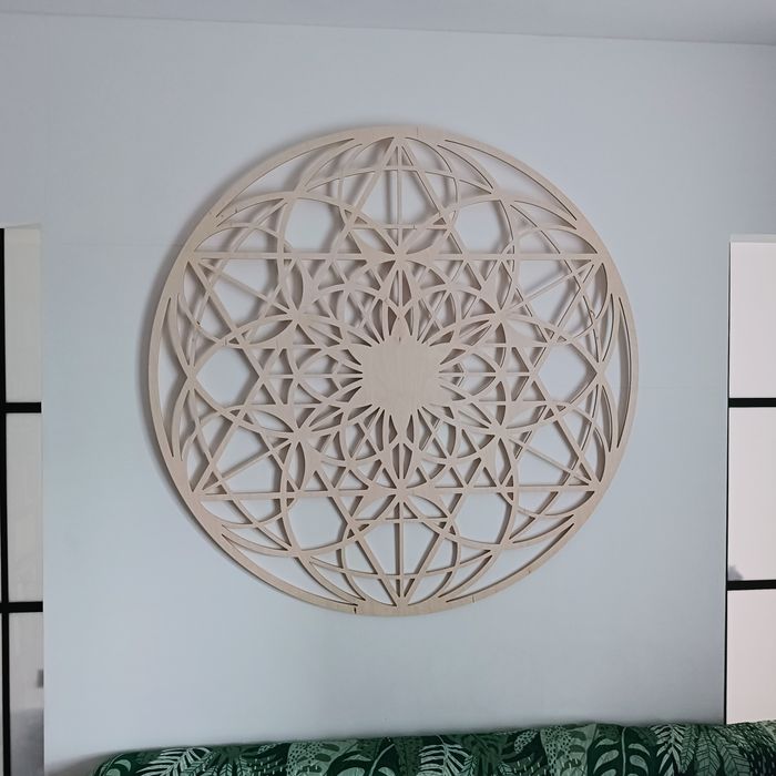 Rozeta dekoracyjna ażurowa mandala dekoracja na ścianę duża 120cm koło