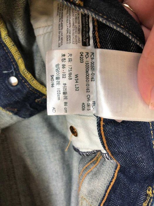 Джинсы Levi's 501 Original Fit W34 L32 темно-синие