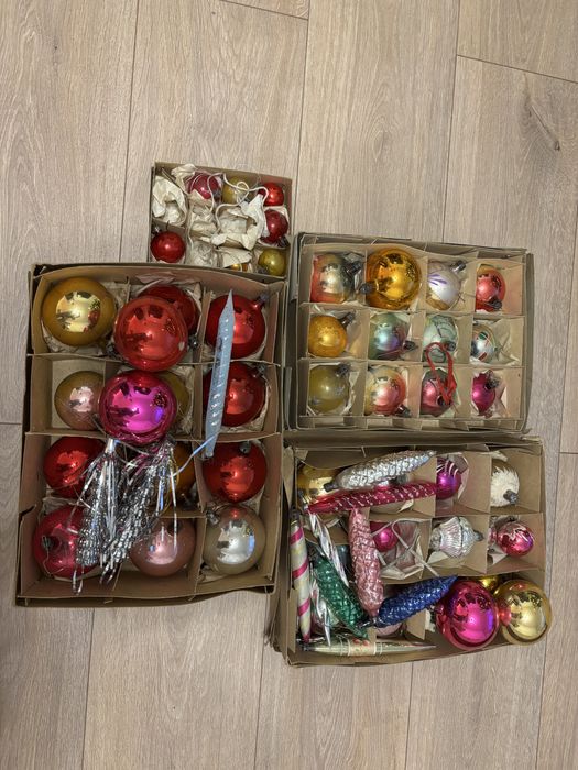 Bańki Bombki choinkowe PRL