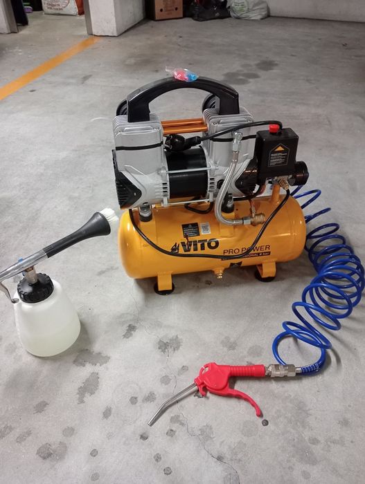 Compressor vito 8l silencioso como novo
